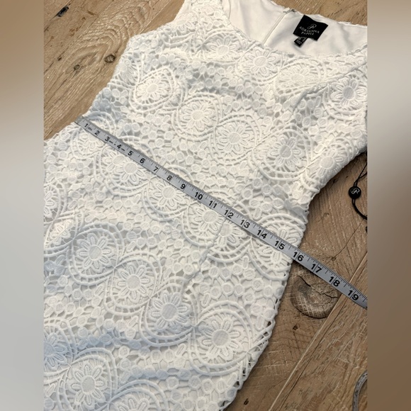 Adrianna Papell white lace lined special occasion dress sz 8 NWT - Picture 5 of 9